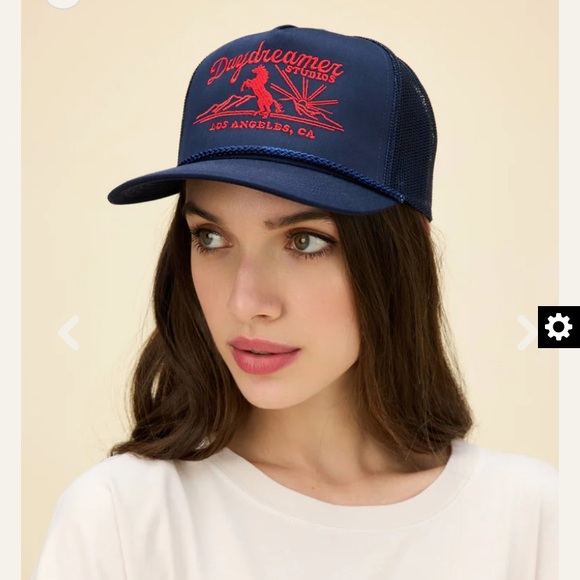 Daydreamer LA Studios Western Horse Trucker Hat Navy OS - Picture 5 of 6